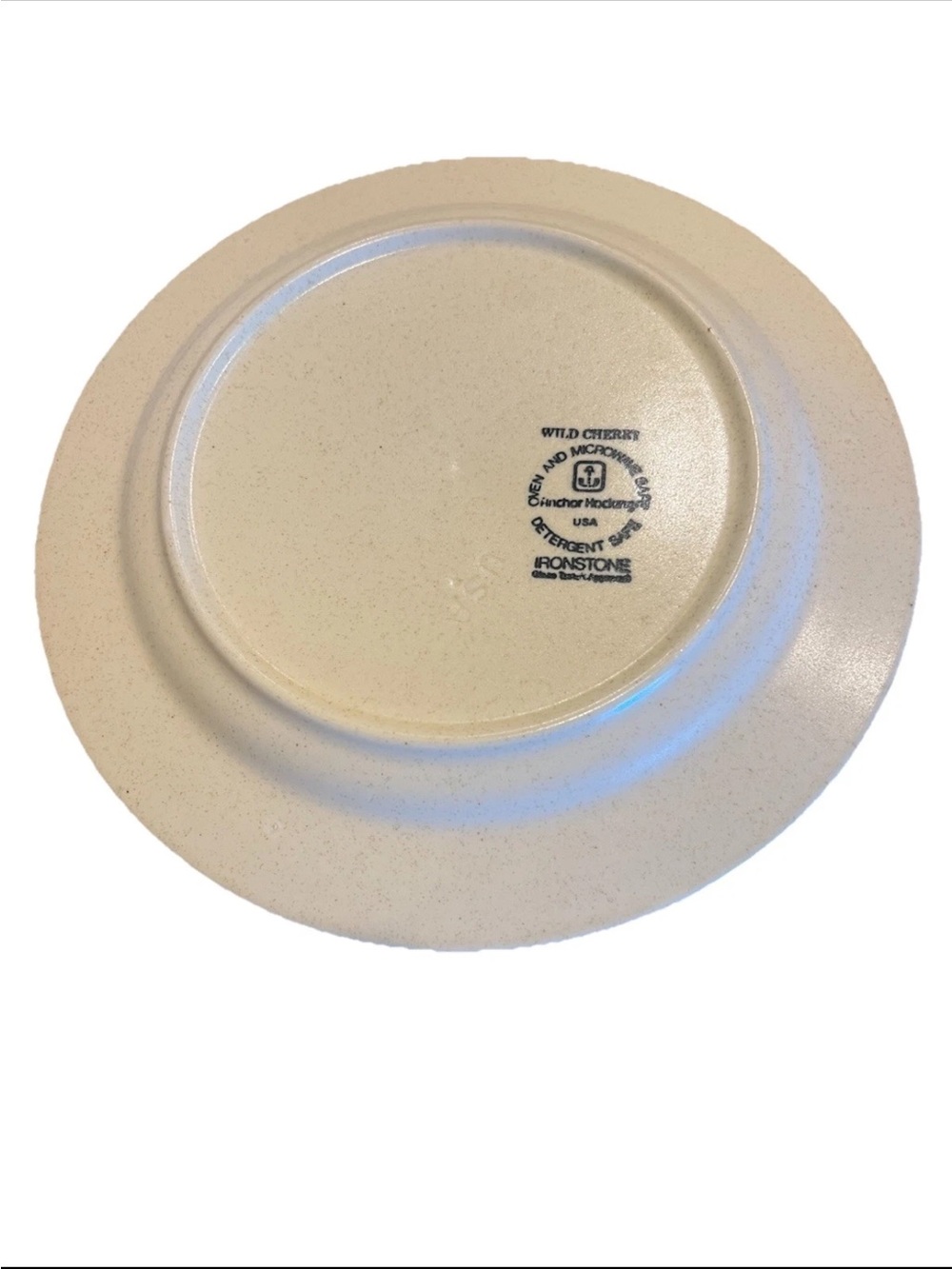 Anchor Hocking Ironstone Wild Cherry Dinner Plate MINT Mid Century Modern - Picture 3 of 4